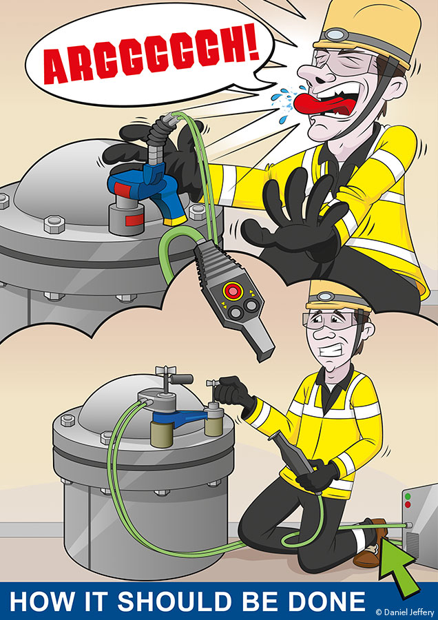 SSE torque tooling illustrated safety poster